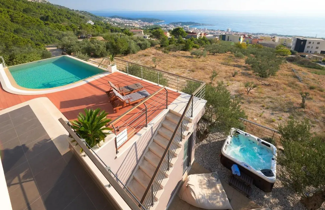 Villa View A Luxury Villa In Makarska, Heated Private Pool, Jacuzzi, Gym-1